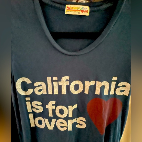Aviator Nation Tops - Aviator Nation RARE Ca Lovers Tee sz XS